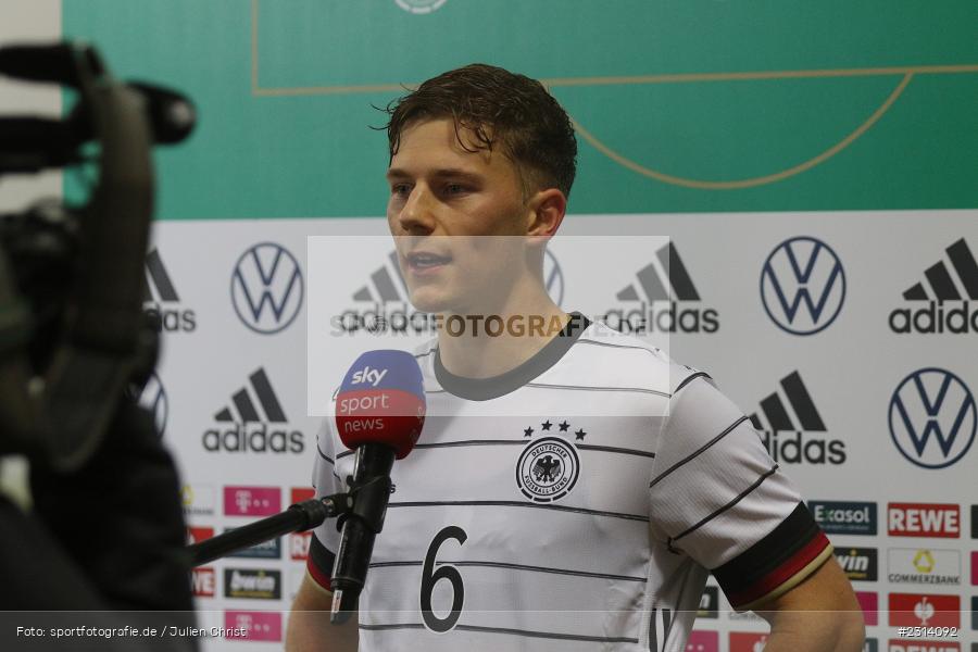 Commerzbank, Werbepartner, bwin, exasol, rewe, volkswagen, adidas, sky sport news, Interview, Yannik Keitel, WIRmachenDRUCK Arena, Großaspach, 12.11.2021, DFB, Under 21, UEFA, sport, action, Fussball, November 2021, Saison 2021/2022, POL, GER, EM-Qualifikation, U21, Poland, Germany, Polen, Deutschland - Bild-ID: 2314092 Commerzbank, Werbepartner, bwin, exasol, rewe, volkswagen, adidas, sky sport news, Interview, Yannik Keitel, WIRmachenDRUCK Arena, Großaspach, 12.11.2021, DFB, Under 21, UEFA, sport, action, Fussball, November 2021, Saison 2021/2022, POL, GER, EM-Qualifikation, U21, Poland, Germany, Polen, Deutschland - Bild-ID: 2314092