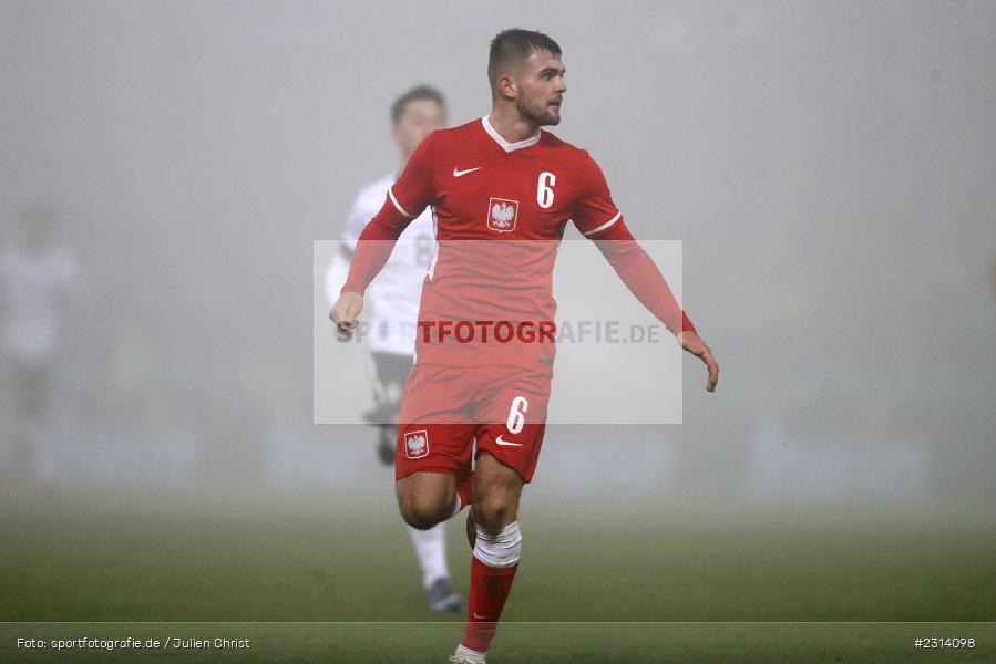 Łukasz Poręba, WIRmachenDRUCK Arena, Großaspach, 12.11.2021, DFB, Under 21, UEFA, sport, action, Fussball, November 2021, Saison 2021/2022, POL, GER, EM-Qualifikation, U21, Poland, Germany, Polen, Deutschland - Bild-ID: 2314098