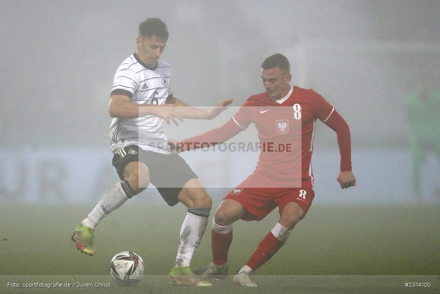 Yannik Keitel, WIRmachenDRUCK Arena, Großaspach, 12.11.2021, DFB, Under 21, UEFA, sport, action, Fussball, November 2021, Saison 2021/2022, POL, GER, EM-Qualifikation, U21, Poland, Germany, Polen, Deutschland - Bild-ID: 2314100