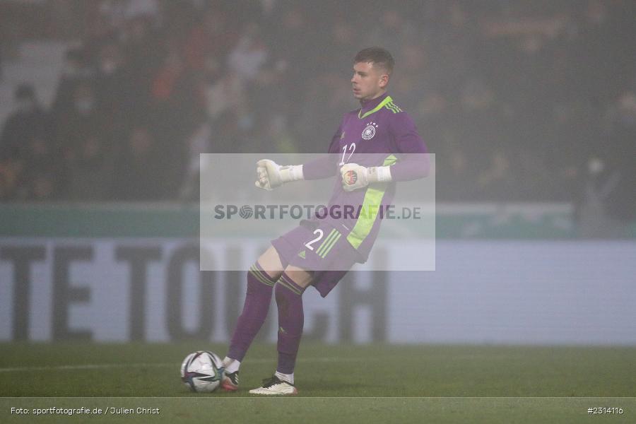 Luca Philipp, WIRmachenDRUCK Arena, Großaspach, 12.11.2021, DFB, Under 21, UEFA, sport, action, Fussball, November 2021, Saison 2021/2022, POL, GER, EM-Qualifikation, U21, Poland, Germany, Polen, Deutschland - Bild-ID: 2314116