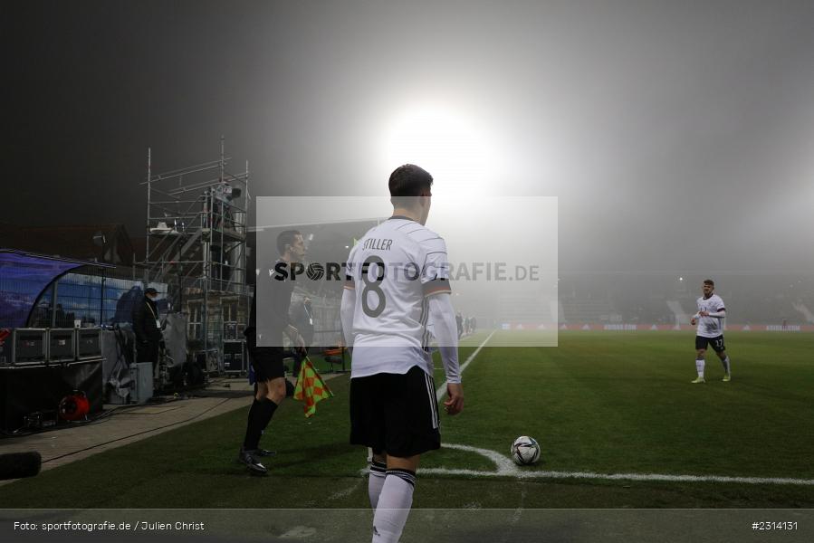 Angelo Stiller, WIRmachenDRUCK Arena, Großaspach, 12.11.2021, DFB, Under 21, UEFA, sport, action, Fussball, November 2021, Saison 2021/2022, POL, GER, EM-Qualifikation, U21, Poland, Germany, Polen, Deutschland - Bild-ID: 2314131 Angelo Stiller, WIRmachenDRUCK Arena, Großaspach, 12.11.2021, DFB, Under 21, UEFA, sport, action, Fussball, November 2021, Saison 2021/2022, POL, GER, EM-Qualifikation, U21, Poland, Germany, Polen, Deutschland - Bild-ID: 2314131