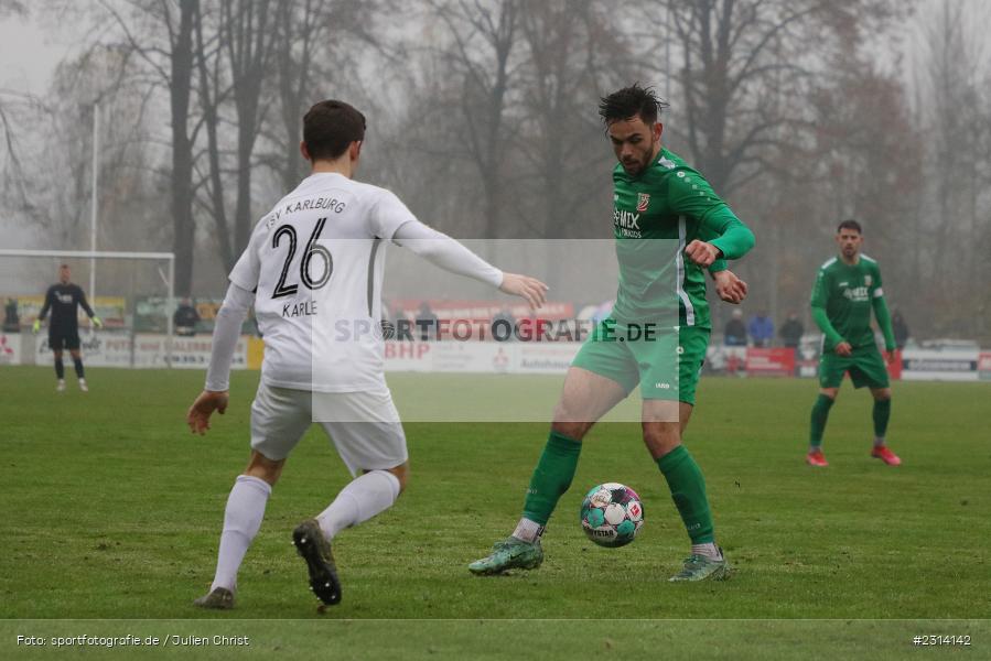 Severo Sturm, Sportgelände in der Au, Karlburg, 13.11.2021, sport, action, Fussball, November 2021, Saison 2021/2022, BFV, Bayernliga Nord, TSV Abtswind, TSV Karlburg - Bild-ID: 2314142