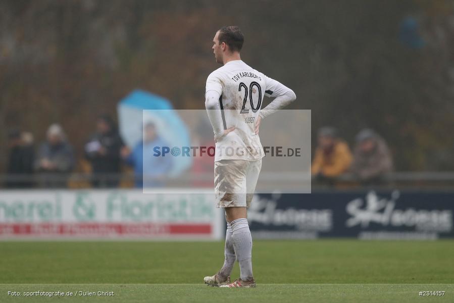 Maurice Kübert, Sportgelände in der Au, Karlburg, 13.11.2021, sport, action, Fussball, November 2021, Saison 2021/2022, BFV, Bayernliga Nord, TSV Abtswind, TSV Karlburg - Bild-ID: 2314157
