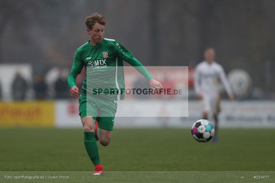 Jona Riedel, Sportgelände in der Au, Karlburg, 13.11.2021, sport, action, Fussball, November 2021, Saison 2021/2022, BFV, Bayernliga Nord, TSV Abtswind, TSV Karlburg - Bild-ID: 2314177