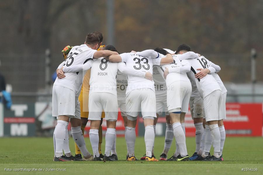 Mannschaftskreis, Sportgelände in der Au, Karlburg, 13.11.2021, sport, action, Fussball, November 2021, Saison 2021/2022, BFV, Bayernliga Nord, TSV Abtswind, TSV Karlburg - Bild-ID: 2314208