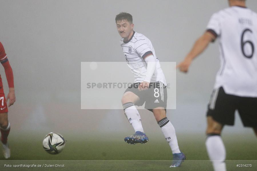 Angelo Stiller, WIRmachenDRUCK Arena, Großaspach, 12.11.2021, DFB, Under 21, UEFA, sport, action, Fussball, November 2021, Saison 2021/2022, POL, GER, EM-Qualifikation, U21, Poland, Germany, Polen, Deutschland - Bild-ID: 2314275 Angelo Stiller, WIRmachenDRUCK Arena, Großaspach, 12.11.2021, DFB, Under 21, UEFA, sport, action, Fussball, November 2021, Saison 2021/2022, POL, GER, EM-Qualifikation, U21, Poland, Germany, Polen, Deutschland - Bild-ID: 2314275