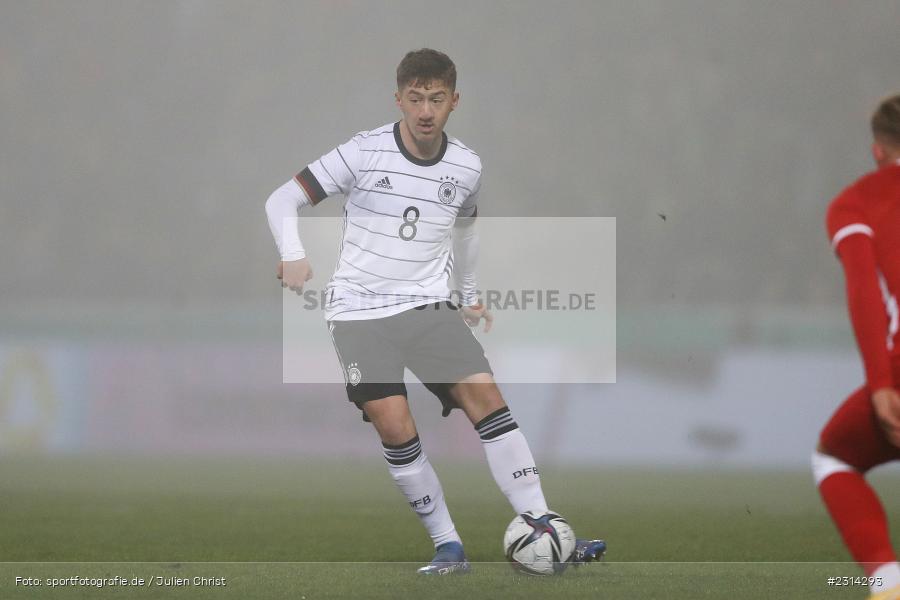 Angelo Stiller, WIRmachenDRUCK Arena, Großaspach, 12.11.2021, DFB, Under 21, UEFA, sport, action, Fussball, November 2021, Saison 2021/2022, POL, GER, EM-Qualifikation, U21, Poland, Germany, Polen, Deutschland - Bild-ID: 2314293 Angelo Stiller, WIRmachenDRUCK Arena, Großaspach, 12.11.2021, DFB, Under 21, UEFA, sport, action, Fussball, November 2021, Saison 2021/2022, POL, GER, EM-Qualifikation, U21, Poland, Germany, Polen, Deutschland - Bild-ID: 2314293