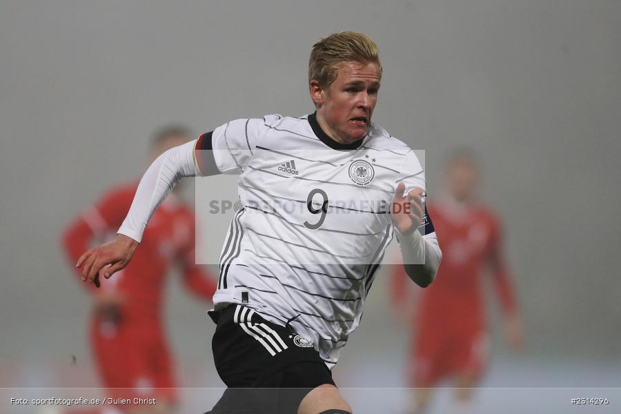 Jonathan Burkardt, WIRmachenDRUCK Arena, Großaspach, 12.11.2021, DFB, Under 21, UEFA, sport, action, Fussball, November 2021, Saison 2021/2022, POL, GER, EM-Qualifikation, U21, Poland, Germany, Polen, Deutschland - Bild-ID: 2314296 Jonathan Burkardt, WIRmachenDRUCK Arena, Großaspach, 12.11.2021, DFB, Under 21, UEFA, sport, action, Fussball, November 2021, Saison 2021/2022, POL, GER, EM-Qualifikation, U21, Poland, Germany, Polen, Deutschland - Bild-ID: 2314296