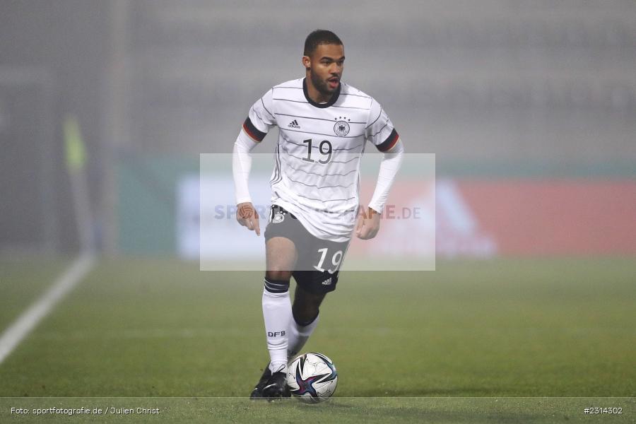 Manuel Mbom, WIRmachenDRUCK Arena, Großaspach, 12.11.2021, DFB, Under 21, UEFA, sport, action, Fussball, November 2021, Saison 2021/2022, POL, GER, EM-Qualifikation, U21, Poland, Germany, Polen, Deutschland - Bild-ID: 2314302