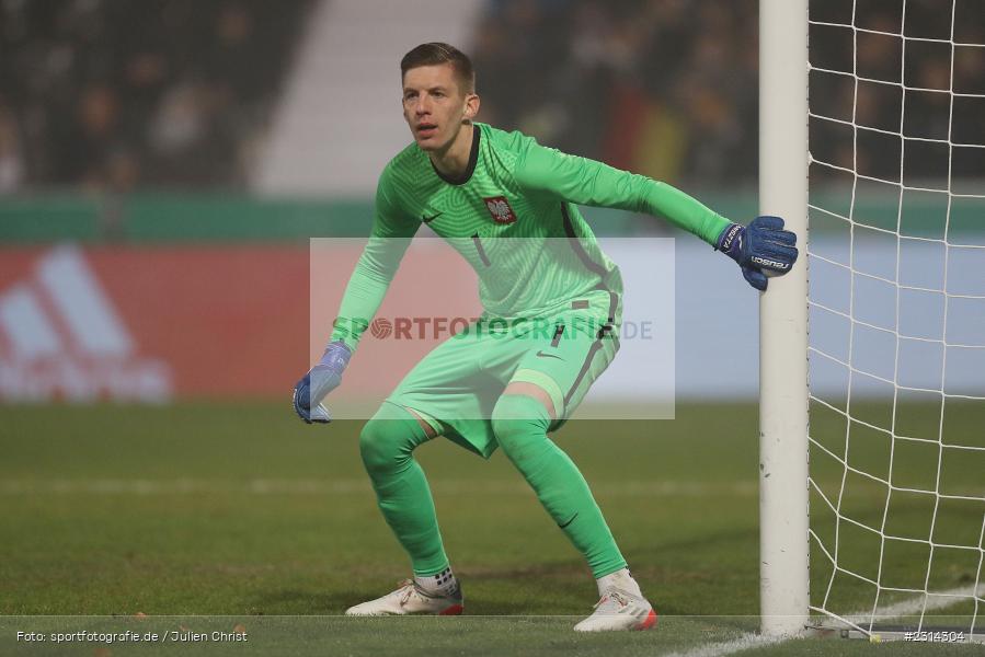 Cezary Miszta, WIRmachenDRUCK Arena, Großaspach, 12.11.2021, DFB, Under 21, UEFA, sport, action, Fussball, November 2021, Saison 2021/2022, POL, GER, EM-Qualifikation, U21, Poland, Germany, Polen, Deutschland - Bild-ID: 2314304