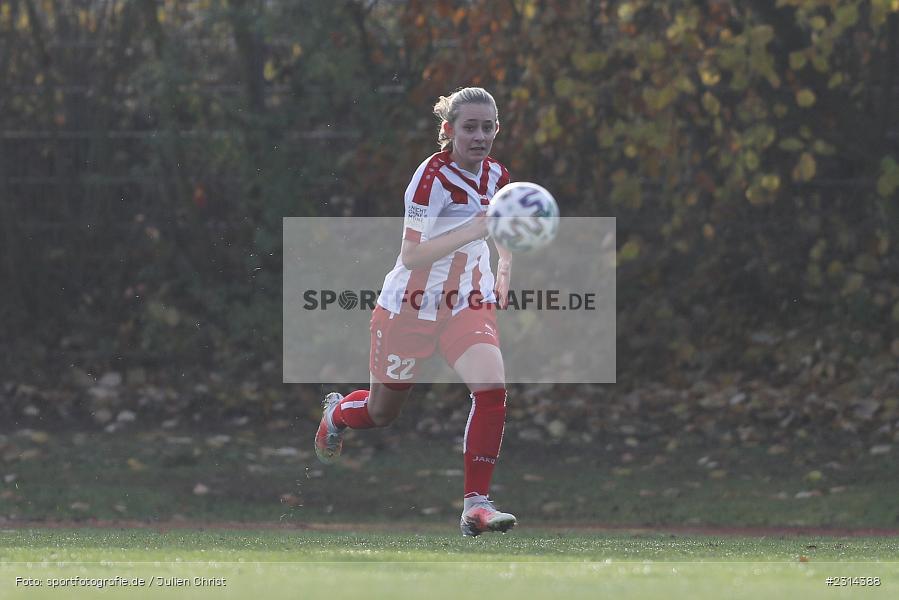 Franka Ziegler, Sportpark Heuchelhof, Würzburg, 14.11.2021, sport, action, Fussball, November 2021, Saison 2021/2022, Staffel 2, Frauen Regionalliga Süd, SV Frauenbiburg, FC Würzburger Kickers - Bild-ID: 2314388
