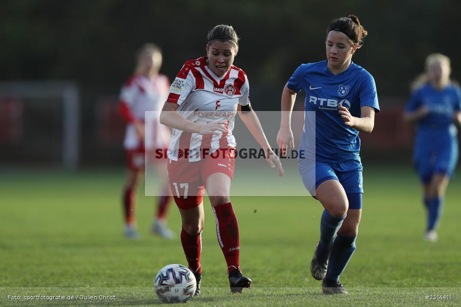 Ronja Eder, Christina Neufeld, Sportpark Heuchelhof, Würzburg, 14.11.2021, sport, action, Fussball, November 2021, Saison 2021/2022, Staffel 2, Frauen Regionalliga Süd, SV Frauenbiburg, FC Würzburger Kickers - Bild-ID: 2314411