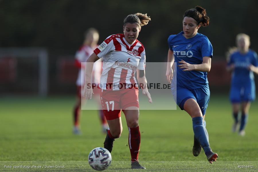 Ronja Eder, Christina Neufeld, Sportpark Heuchelhof, Würzburg, 14.11.2021, sport, action, Fussball, November 2021, Saison 2021/2022, Staffel 2, Frauen Regionalliga Süd, SV Frauenbiburg, FC Würzburger Kickers - Bild-ID: 2314412