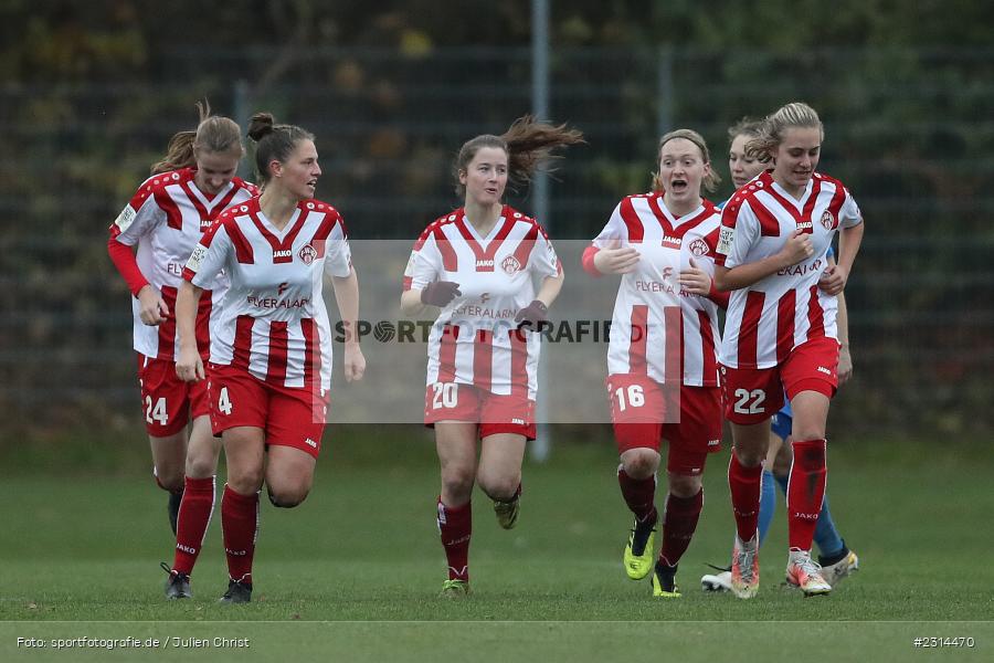 Laura Gerst, Maria Ansmann, Torjubel, Meike Bohn, Sportpark Heuchelhof, Würzburg, 14.11.2021, sport, action, Fussball, November 2021, Saison 2021/2022, Staffel 2, Frauen Regionalliga Süd, SV Frauenbiburg, FC Würzburger Kickers - Bild-ID: 2314470 Laura Gerst, Maria Ansmann, Torjubel, Meike Bohn, Sportpark Heuchelhof, Würzburg, 14.11.2021, sport, action, Fussball, November 2021, Saison 2021/2022, Staffel 2, Frauen Regionalliga Süd, SV Frauenbiburg, FC Würzburger Kickers - Bild-ID: 2314470