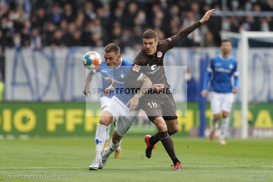 Phillip Tietz, Merck-Stadion am Böllenfalltor, Darmstadt, 20.11.2021, DFL, sport, action, Fussball, November 2021, Saison 2021/2022, 2. Bundesliga, FCSP, SVD, FC St. Pauli, SV Darmstadt 98 - Bild-ID: 2314687 Phillip Tietz, Merck-Stadion am Böllenfalltor, Darmstadt, 20.11.2021, DFL, sport, action, Fussball, November 2021, Saison 2021/2022, 2. Bundesliga, FCSP, SVD, FC St. Pauli, SV Darmstadt 98 - Bild-ID: 2314687