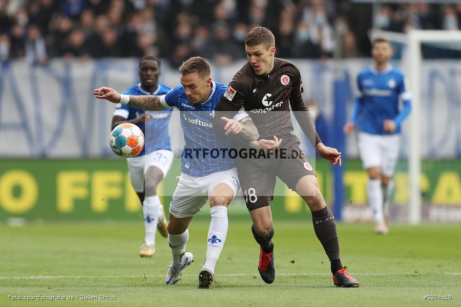 Phillip Tietz, Merck-Stadion am Böllenfalltor, Darmstadt, 20.11.2021, DFL, sport, action, Fussball, November 2021, Saison 2021/2022, 2. Bundesliga, FCSP, SVD, FC St. Pauli, SV Darmstadt 98 - Bild-ID: 2314688 Phillip Tietz, Merck-Stadion am Böllenfalltor, Darmstadt, 20.11.2021, DFL, sport, action, Fussball, November 2021, Saison 2021/2022, 2. Bundesliga, FCSP, SVD, FC St. Pauli, SV Darmstadt 98 - Bild-ID: 2314688
