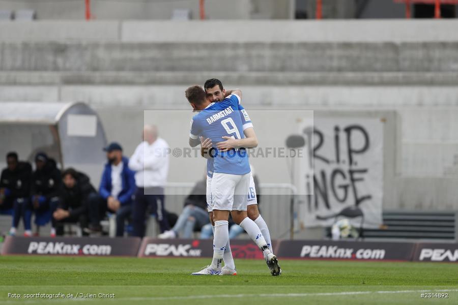 Torjubel, Luca Pfeiffer, Merck-Stadion am Böllenfalltor, Darmstadt, 20.11.2021, DFL, sport, action, Fussball, November 2021, Saison 2021/2022, 2. Bundesliga, FCSP, SVD, FC St. Pauli, SV Darmstadt 98 - Bild-ID: 2314892 Torjubel, Luca Pfeiffer, Merck-Stadion am Böllenfalltor, Darmstadt, 20.11.2021, DFL, sport, action, Fussball, November 2021, Saison 2021/2022, 2. Bundesliga, FCSP, SVD, FC St. Pauli, SV Darmstadt 98 - Bild-ID: 2314892