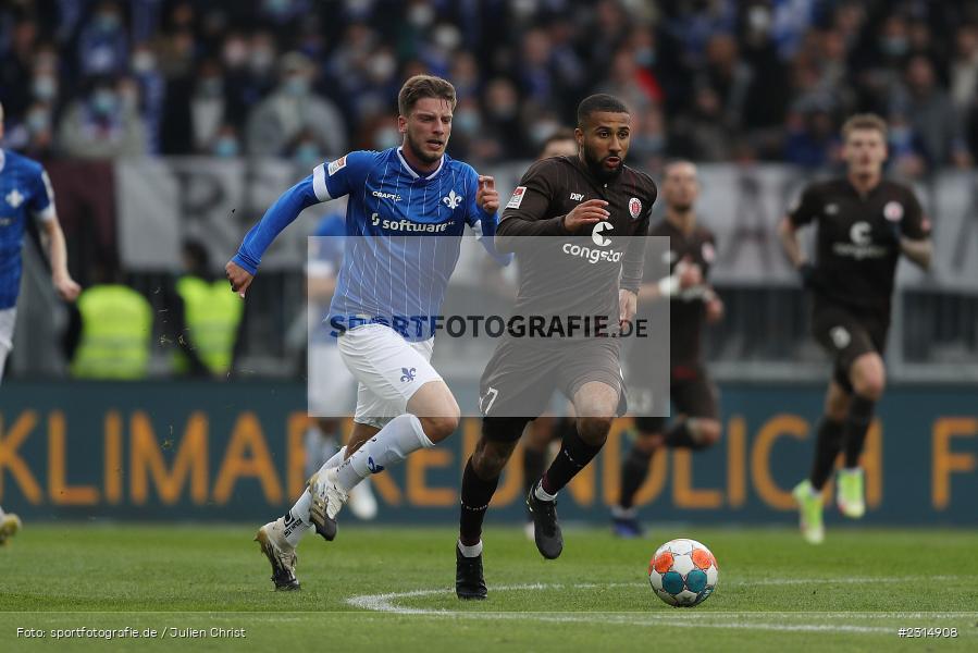 Daniel-Kofi Kyereh, Merck-Stadion am Böllenfalltor, Darmstadt, 20.11.2021, DFL, sport, action, Fussball, November 2021, Saison 2021/2022, 2. Bundesliga, FCSP, SVD, FC St. Pauli, SV Darmstadt 98 - Bild-ID: 2314908