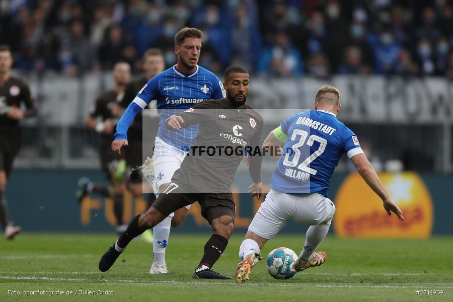 Daniel-Kofi Kyereh, Merck-Stadion am Böllenfalltor, Darmstadt, 20.11.2021, DFL, sport, action, Fussball, November 2021, Saison 2021/2022, 2. Bundesliga, FCSP, SVD, FC St. Pauli, SV Darmstadt 98 - Bild-ID: 2314909