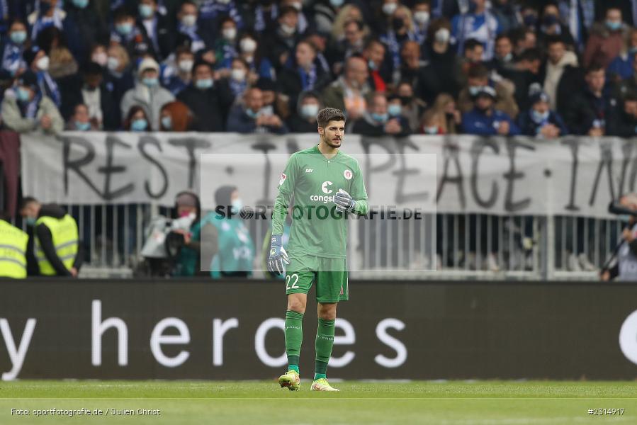 Nikola Vasilj, Merck-Stadion am Böllenfalltor, Darmstadt, 20.11.2021, DFL, sport, action, Fussball, November 2021, Saison 2021/2022, 2. Bundesliga, FCSP, SVD, FC St. Pauli, SV Darmstadt 98 - Bild-ID: 2314917