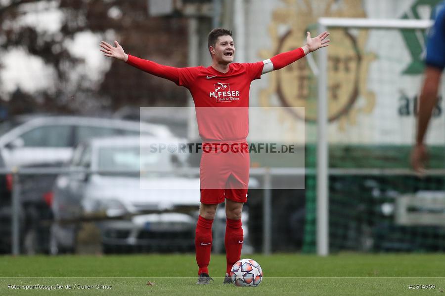 Lukas Lutz, Sportplatz, Seifriedsburg, 21.11.2021, BFV, sport, action, Fussball, November 2021, Saison 2021/2022, Bezirksliga Unterfranken West, BZL, TSV, FVGS, TSV Uettingen, FV Gemünden/Seifriedsburg - Bild-ID: 2314959