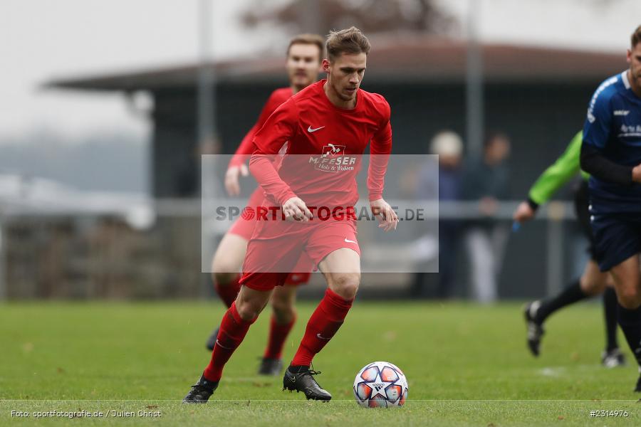 Jonas Schmitt, Sportplatz, Seifriedsburg, 21.11.2021, BFV, sport, action, Fussball, November 2021, Saison 2021/2022, Bezirksliga Unterfranken West, BZL, TSV, FVGS, TSV Uettingen, FV Gemünden/Seifriedsburg - Bild-ID: 2314976