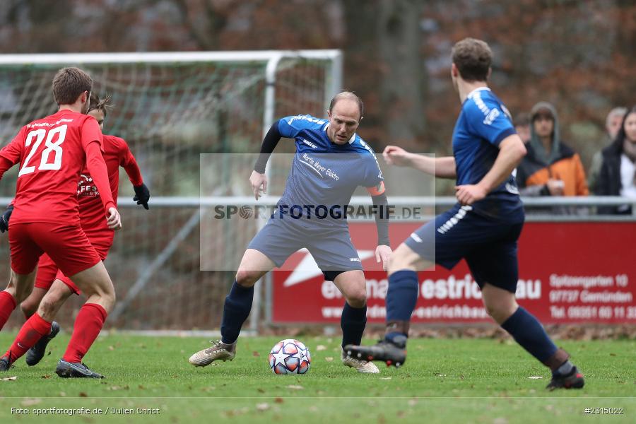 Lukas Weimer, Sportplatz, Seifriedsburg, 21.11.2021, BFV, sport, action, Fussball, November 2021, Saison 2021/2022, Bezirksliga Unterfranken West, BZL, TSV, FVGS, TSV Uettingen, FV Gemünden/Seifriedsburg - Bild-ID: 2315022 Lukas Weimer, Sportplatz, Seifriedsburg, 21.11.2021, BFV, sport, action, Fussball, November 2021, Saison 2021/2022, Bezirksliga Unterfranken West, BZL, TSV, FVGS, TSV Uettingen, FV Gemünden/Seifriedsburg - Bild-ID: 2315022