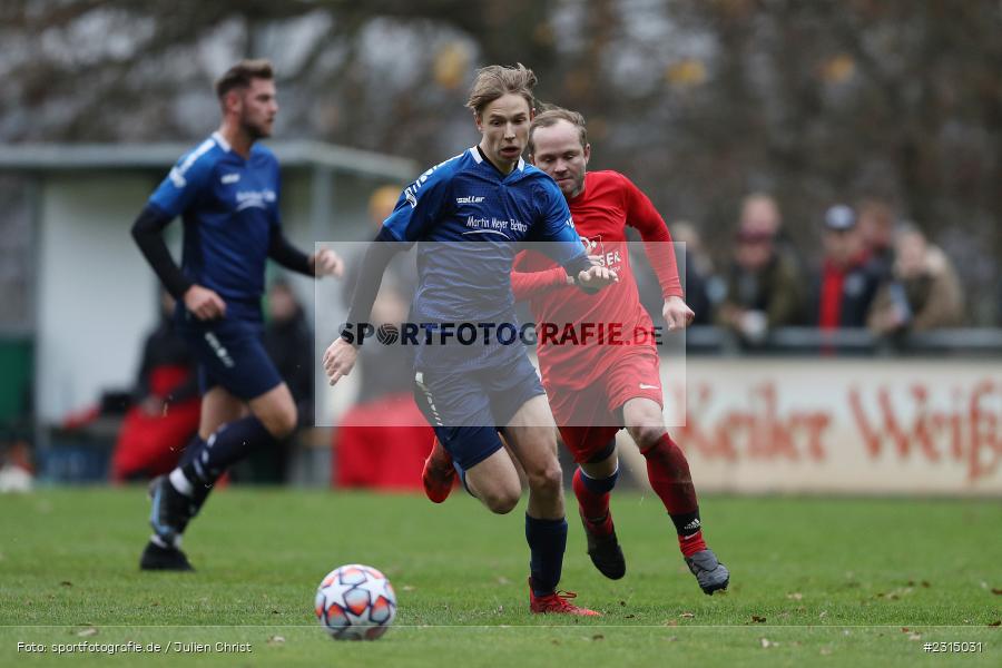 Jakob Voigtländer, Sportplatz, Seifriedsburg, 21.11.2021, BFV, sport, action, Fussball, November 2021, Saison 2021/2022, Bezirksliga Unterfranken West, BZL, TSV, FVGS, TSV Uettingen, FV Gemünden/Seifriedsburg - Bild-ID: 2315031 Jakob Voigtländer, Sportplatz, Seifriedsburg, 21.11.2021, BFV, sport, action, Fussball, November 2021, Saison 2021/2022, Bezirksliga Unterfranken West, BZL, TSV, FVGS, TSV Uettingen, FV Gemünden/Seifriedsburg - Bild-ID: 2315031