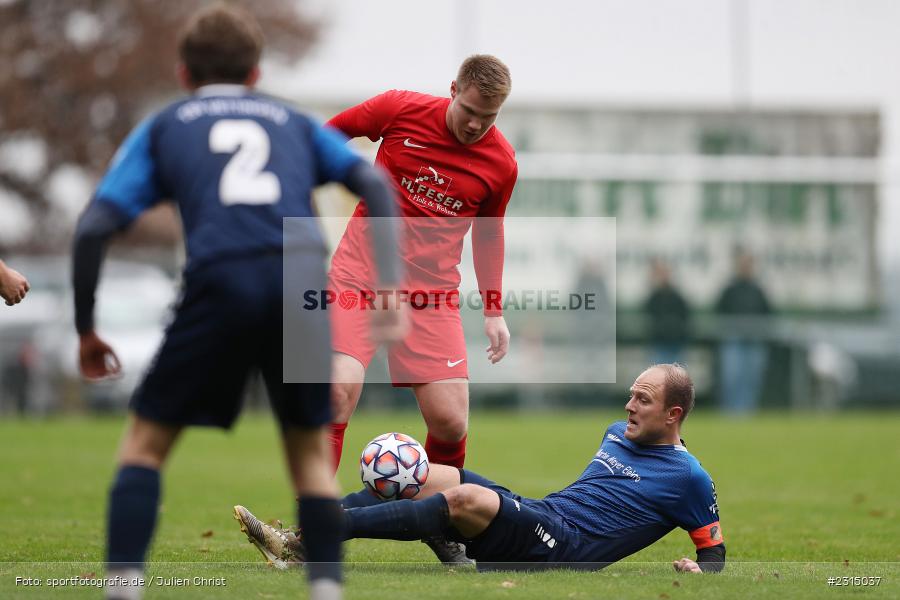 David Vogt, Sportplatz, Seifriedsburg, 21.11.2021, BFV, sport, action, Fussball, November 2021, Saison 2021/2022, Bezirksliga Unterfranken West, BZL, TSV, FVGS, TSV Uettingen, FV Gemünden/Seifriedsburg - Bild-ID: 2315037