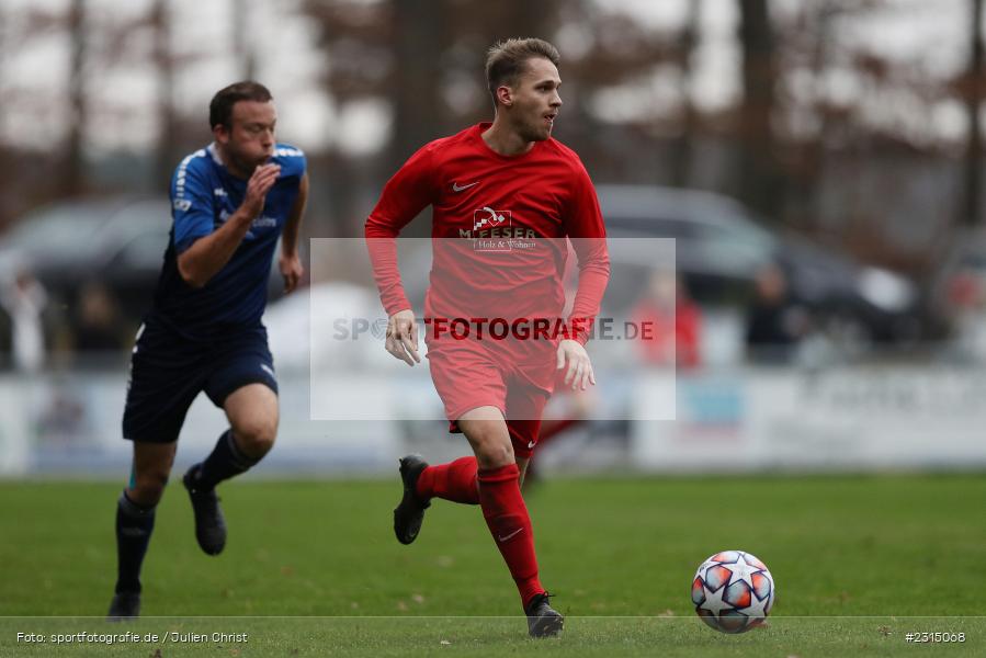 Jonas Schmitt, Sportplatz, Seifriedsburg, 21.11.2021, BFV, sport, action, Fussball, November 2021, Saison 2021/2022, Bezirksliga Unterfranken West, BZL, TSV, FVGS, TSV Uettingen, FV Gemünden/Seifriedsburg - Bild-ID: 2315068