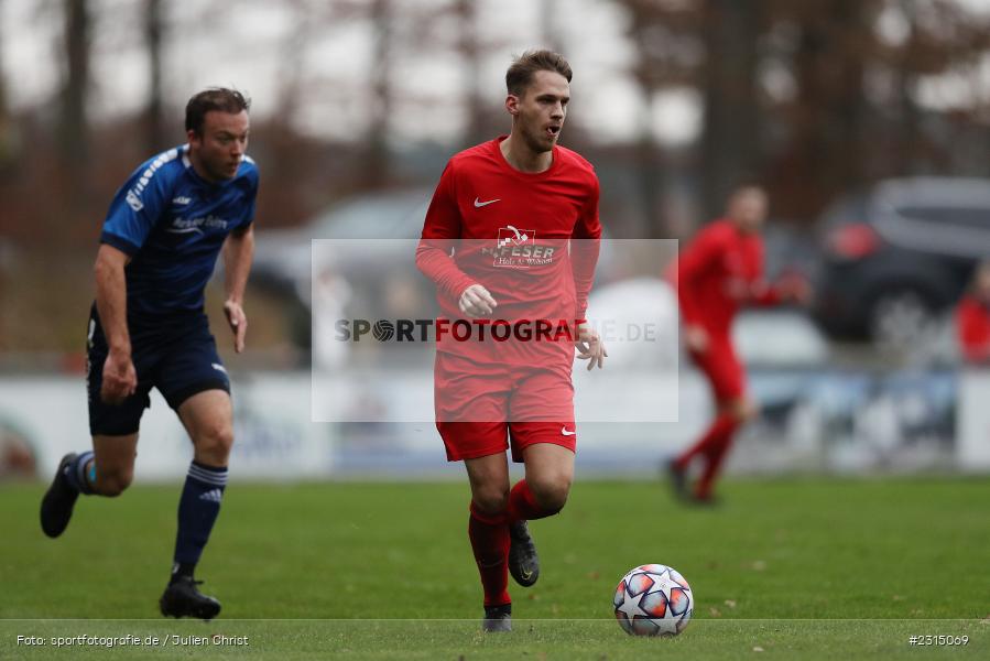 Jonas Schmitt, Sportplatz, Seifriedsburg, 21.11.2021, BFV, sport, action, Fussball, November 2021, Saison 2021/2022, Bezirksliga Unterfranken West, BZL, TSV, FVGS, TSV Uettingen, FV Gemünden/Seifriedsburg - Bild-ID: 2315069