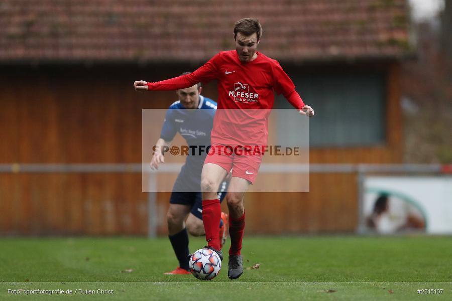 Lukas Kübert, Sportplatz, Seifriedsburg, 21.11.2021, BFV, sport, action, Fussball, November 2021, Saison 2021/2022, Bezirksliga Unterfranken West, BZL, TSV, FVGS, TSV Uettingen, FV Gemünden/Seifriedsburg - Bild-ID: 2315107 Lukas Kübert, Sportplatz, Seifriedsburg, 21.11.2021, BFV, sport, action, Fussball, November 2021, Saison 2021/2022, Bezirksliga Unterfranken West, BZL, TSV, FVGS, TSV Uettingen, FV Gemünden/Seifriedsburg - Bild-ID: 2315107