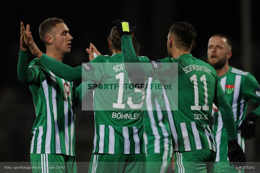 Torjubel, Jannik Schuster, Willy-Sachs-Stadion, Schweinfurt, 23.11.2021, BFV, sport, action, Fussball, November 2021, Saison 2021/2022, 4. Liga, Regionalliga Bayern, SGF, FCS, SpVgg Greuther Fürth II, 1. FC Schweinfurt 05 - Bild-ID: 2315242