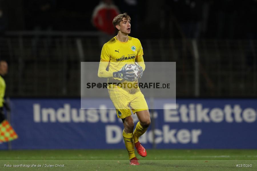 Lasse Schulz, Willy-Sachs-Stadion, Schweinfurt, 23.11.2021, BFV, sport, action, Fussball, November 2021, Saison 2021/2022, 4. Liga, Regionalliga Bayern, SGF, FCS, SpVgg Greuther Fürth II, 1. FC Schweinfurt 05 - Bild-ID: 2315260