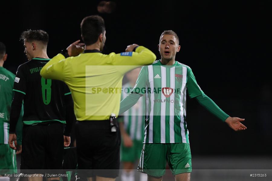 Jannik Schuster, Willy-Sachs-Stadion, Schweinfurt, 23.11.2021, BFV, sport, action, Fussball, November 2021, Saison 2021/2022, 4. Liga, Regionalliga Bayern, SGF, FCS, SpVgg Greuther Fürth II, 1. FC Schweinfurt 05 - Bild-ID: 2315263