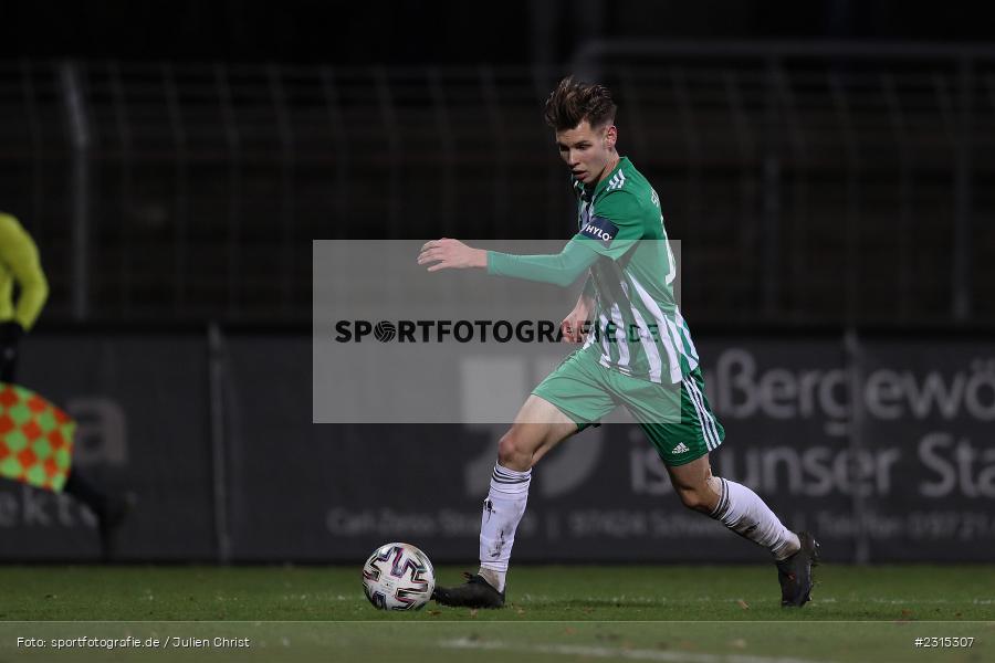 Nicolas Pfarr, Willy-Sachs-Stadion, Schweinfurt, 23.11.2021, BFV, sport, action, Fussball, November 2021, Saison 2021/2022, 4. Liga, Regionalliga Bayern, SGF, FCS, SpVgg Greuther Fürth II, 1. FC Schweinfurt 05 - Bild-ID: 2315307 Nicolas Pfarr, Willy-Sachs-Stadion, Schweinfurt, 23.11.2021, BFV, sport, action, Fussball, November 2021, Saison 2021/2022, 4. Liga, Regionalliga Bayern, SGF, FCS, SpVgg Greuther Fürth II, 1. FC Schweinfurt 05 - Bild-ID: 2315307