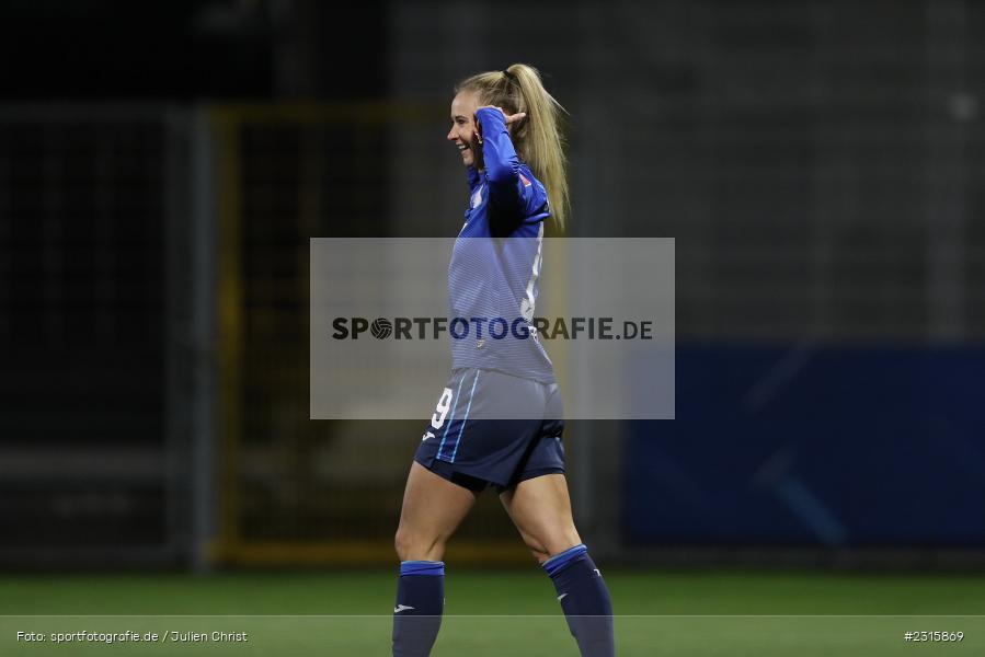 Torjubel, Judith Steinert, Dietmar-Hopp-Stadion, Sinsheim, 05.12.2021, DFB, sport, action, Fussball, Dezember 2021, Saison 2021/2022, FFBL, FLYERALARM Frauen-Bundesliga, SVW, TSG, SV Werder Bremen, TSG 1899 Hoffenheim - Bild-ID: 2315869 Torjubel, Judith Steinert, Dietmar-Hopp-Stadion, Sinsheim, 05.12.2021, DFB, sport, action, Fussball, Dezember 2021, Saison 2021/2022, FFBL, FLYERALARM Frauen-Bundesliga, SVW, TSG, SV Werder Bremen, TSG 1899 Hoffenheim - Bild-ID: 2315869