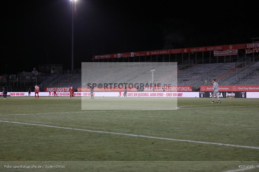 Geisterspiel, FLYERALARM Arena, Würzburg, 20.12.2021, DFL, sport, action, Fussball, Dezember 2021, Saison 2021/2022, 3. Liga, TSV, 1860, FWK, TSV 1860 München, FC Würzburger Kickers - Bild-ID: 2316165