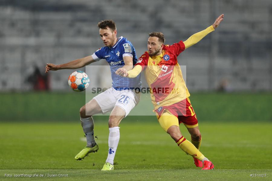 Matthias Bader, Merck-Stadion, Darmstadt, 15.01.2022, DFL, sport, action, Fussball, Januar 2022, Saison 2021/2022, 2. Bundesliga, KSC, SV98, Karlsruher SC, SV Darmstadt 98 - Bild-ID: 2316223