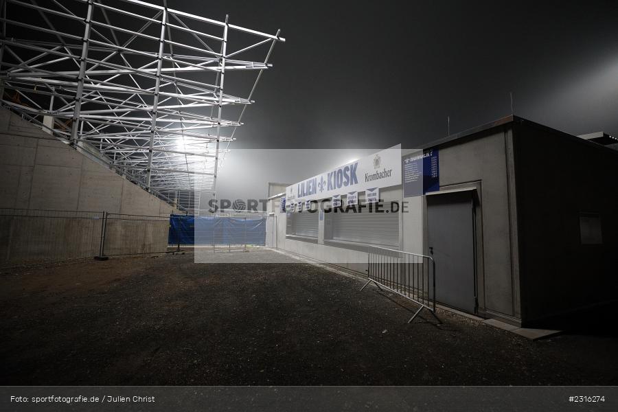 Baustelle, Tribüne, Lilien Kiosk, Merck-Stadion, Darmstadt, 16.01.2022, DFL, sport, action, Fussball, Januar 2022, Saison 2021/2022, 2. Bundesliga, KSC, SV98, Karlsruher SC, SV Darmstadt 98 - Bild-ID: 2316274