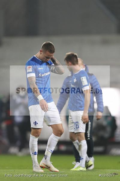 Remis, Unzufrieden, Phillip Tietz, Merck-Stadion, Darmstadt, 15.01.2022, DFL, sport, action, Fussball, Januar 2022, Saison 2021/2022, 2. Bundesliga, KSC, SV98, Karlsruher SC, SV Darmstadt 98 - Bild-ID: 2316277
