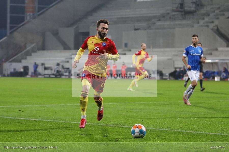 Fabian Schleusener, Merck-Stadion, Darmstadt, 15.01.2022, DFL, sport, action, Fussball, Januar 2022, Saison 2021/2022, 2. Bundesliga, KSC, SV98, Karlsruher SC, SV Darmstadt 98 - Bild-ID: 2316286