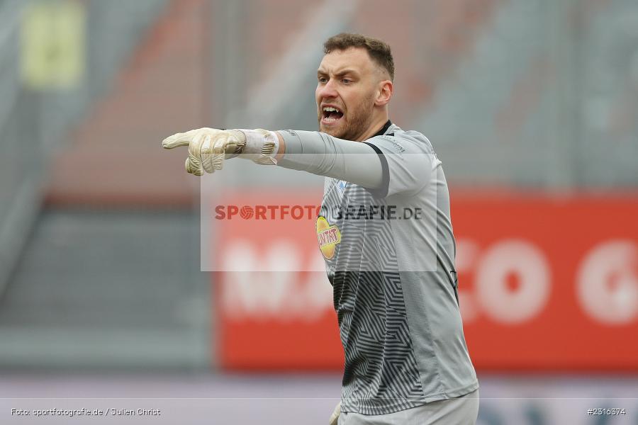 Timo Königsmann, FLYERALARM Arena, Würzburg, 22.01.2022, DFL, sport, action, Fussball, Januar 2022, Saison 2021/2022, 3. Liga, SVW, FWK, SV Waldhof Mannheim 07, FC Würzburger Kickers - Bild-ID: 2316374