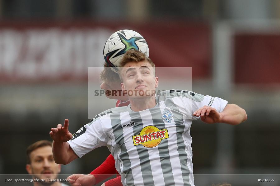 Marcel Seegert, FLYERALARM Arena, Würzburg, 22.01.2022, DFL, sport, action, Fussball, Januar 2022, Saison 2021/2022, 3. Liga, SVW, FWK, SV Waldhof Mannheim 07, FC Würzburger Kickers - Bild-ID: 2316379