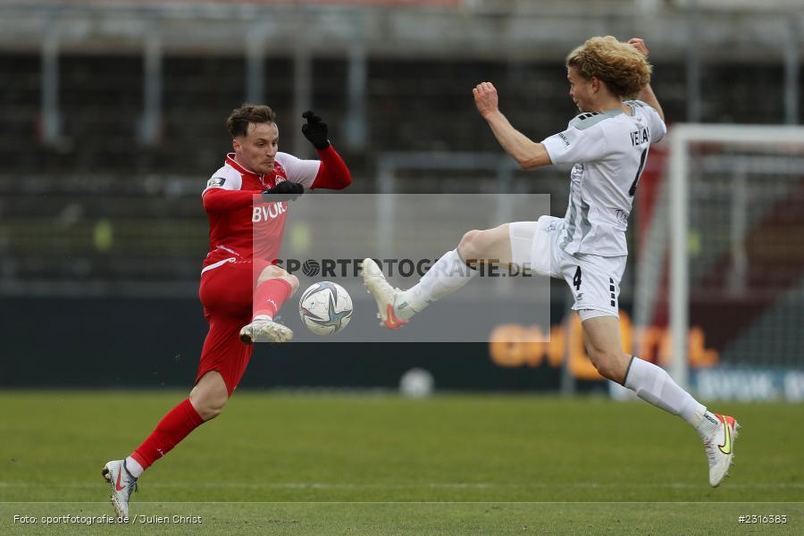 Mirnes Pepić, FLYERALARM Arena, Würzburg, 22.01.2022, DFL, sport, action, Fussball, Januar 2022, Saison 2021/2022, 3. Liga, SVW, FWK, SV Waldhof Mannheim 07, FC Würzburger Kickers - Bild-ID: 2316383