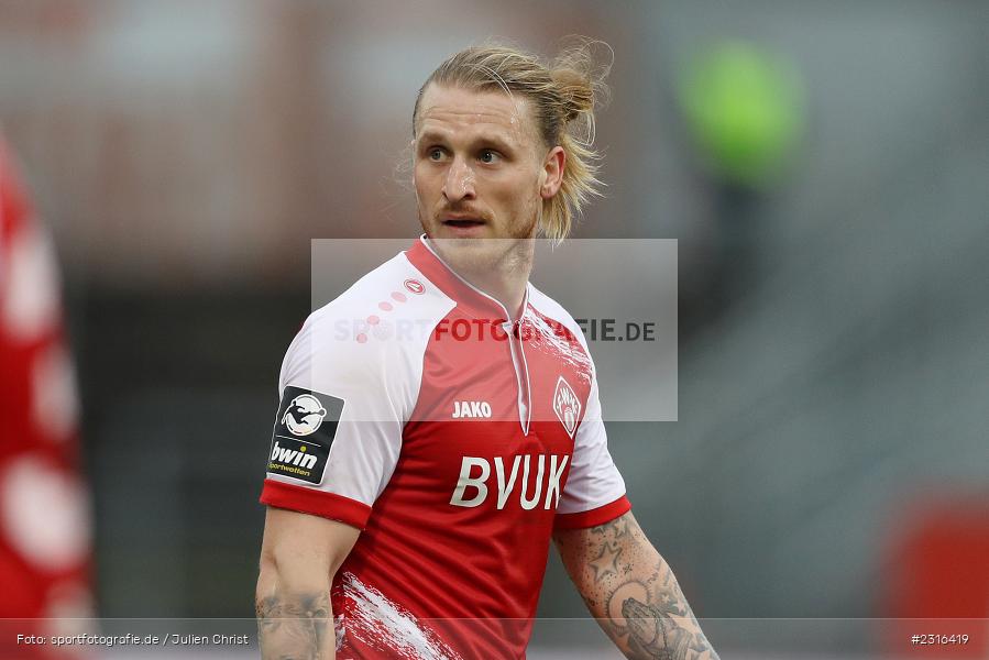 Marvin Stefaniak, FLYERALARM Arena, Würzburg, 22.01.2022, DFL, sport, action, Fussball, Januar 2022, Saison 2021/2022, 3. Liga, SVW, FWK, SV Waldhof Mannheim 07, FC Würzburger Kickers - Bild-ID: 2316419