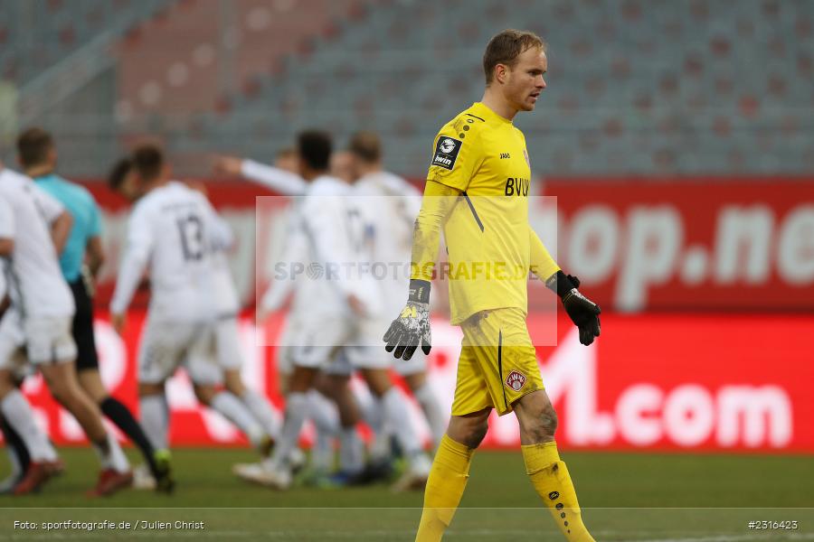 Hendrik Bonmann, FLYERALARM Arena, Würzburg, 22.01.2022, DFL, sport, action, Fussball, Januar 2022, Saison 2021/2022, 3. Liga, SVW, FWK, SV Waldhof Mannheim 07, FC Würzburger Kickers - Bild-ID: 2316423