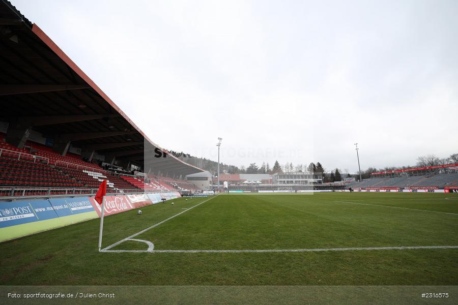 Rasen, Pitch, Eckfahne, Innenraum, Stadion, FLYERALARM Arena, Würzburg, 22.01.2022, DFL, sport, action, Fussball, Januar 2022, Saison 2021/2022, 3. Liga, SVW, FWK, SV Waldhof Mannheim 07, FC Würzburger Kickers - Bild-ID: 2316575