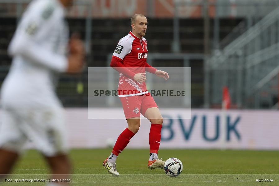 Tobias Kraulich, FLYERALARM Arena, Würzburg, 22.01.2022, DFL, sport, action, Fussball, Januar 2022, Saison 2021/2022, 3. Liga, SVW, FWK, SV Waldhof Mannheim 07, FC Würzburger Kickers - Bild-ID: 2316604