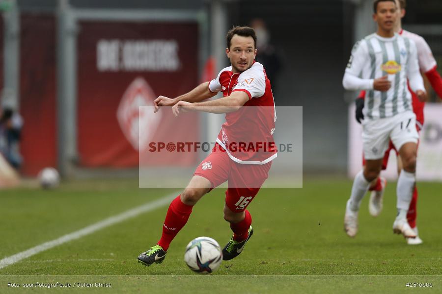 Peter Kurzweg, FLYERALARM Arena, Würzburg, 22.01.2022, DFL, sport, action, Fussball, Januar 2022, Saison 2021/2022, 3. Liga, SVW, FWK, SV Waldhof Mannheim 07, FC Würzburger Kickers - Bild-ID: 2316606